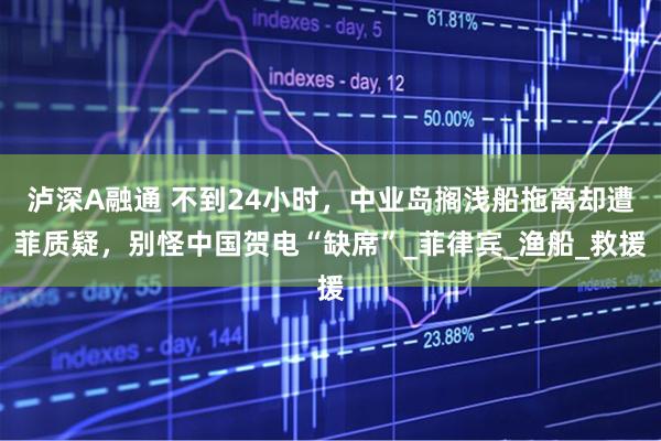泸深A融通 不到24小时，中业岛搁浅船拖离却遭菲质疑，别怪中国贺电“缺席”_菲律宾_渔船_救援